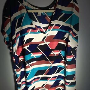 Motherhood maternity geometric design blouse